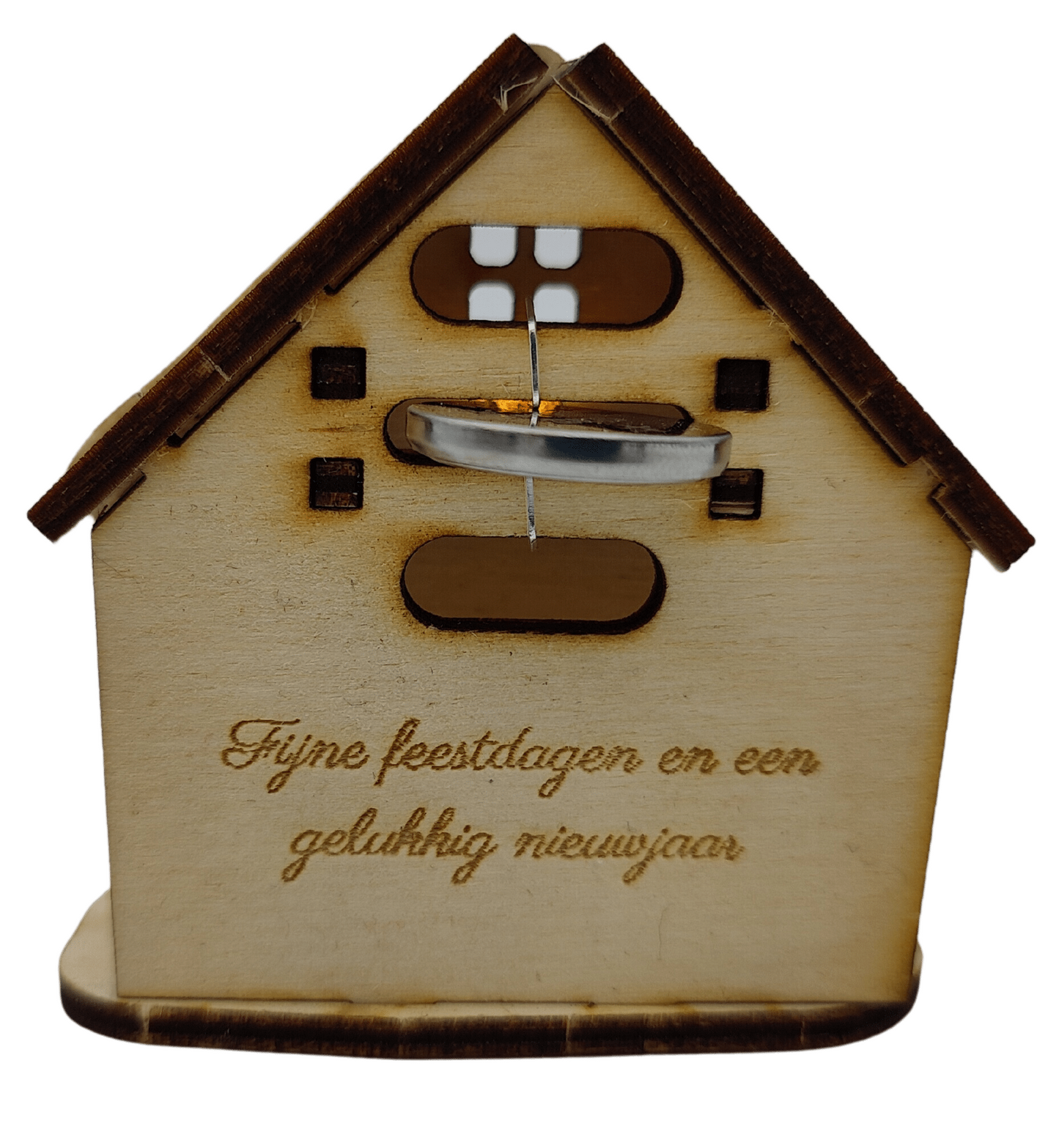 Huisje met lichtje bouwpakket